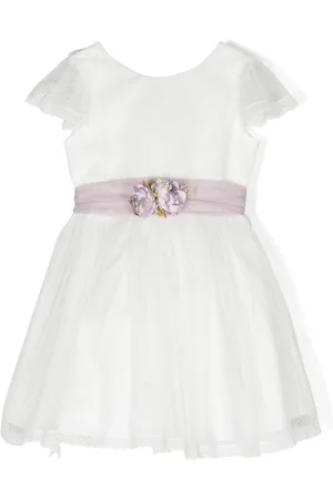 Amaya Besticktes Kleid mit Blumenapplikation