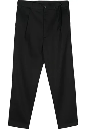 4SDESIGNS Gerade Hose aus Schurwoll-Seidengemisch