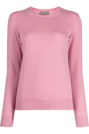 N.PEAL Kaschmirpullover mit Rundhalsausschnitt