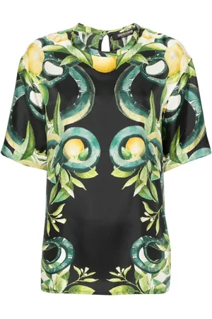 Roberto Cavalli Seidenbluse mit Print