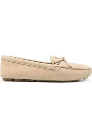 Prada Loafer aus Wildleder mit Logo