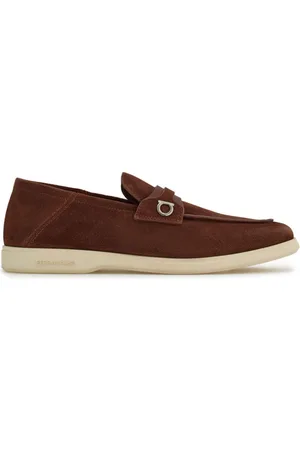 Salvatore Ferragamo Loafer aus Wildleder mit Gancini-Schild