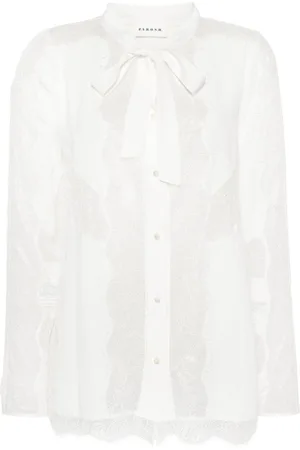 P.A.R.O.S.H. Semi-transparentes Spitzenhemd
