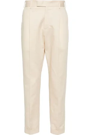 PT Torino Popeline-Hose mit Federdetail