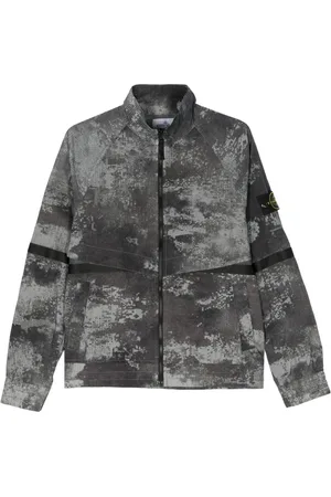 Stone Island Compass Jacke mit abstraktem Print