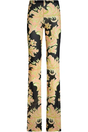 Etro Taillenhose mit Blumen-Print