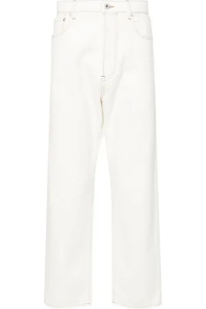 Kenzo Gerade Asagao Cropped-Jeans