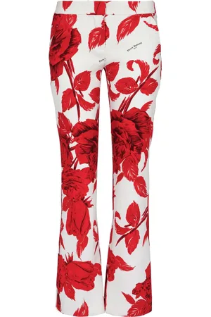 Balmain Ausgestellte Hose mit Rosen-Print