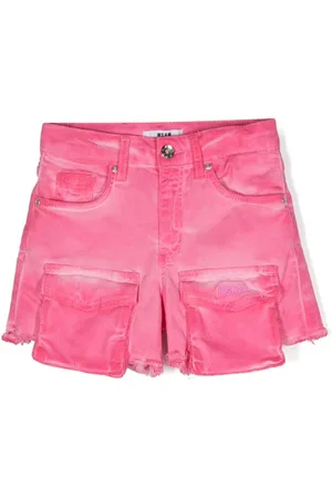 Msgm Twill-Shorts mit Logo-Stickerei