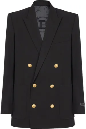 Balmain Doppelreihiges Sakko mit Logo-Patch
