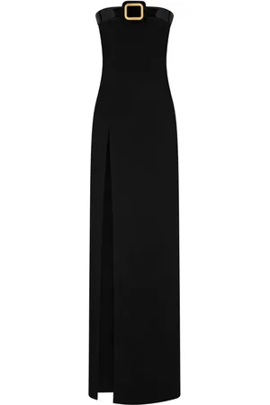 Tom Ford Schulterfreies Maxikleid mit Lederborte
