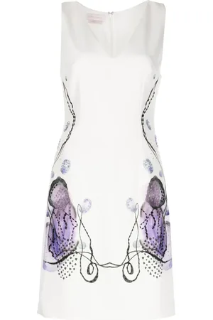 Saiid Kobeisy Kleid mit abstraktem Print