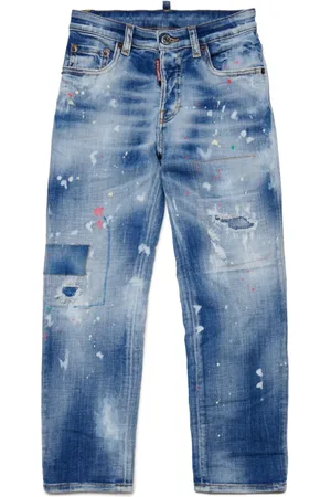 Dsquared2 Gerade Jeans mit Logo-Stickerei
