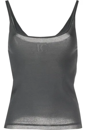 Low Classic Perforiertes Strick-Tanktop