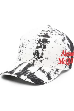 Alexander McQueen Baumwollhut mit abstraktem Print