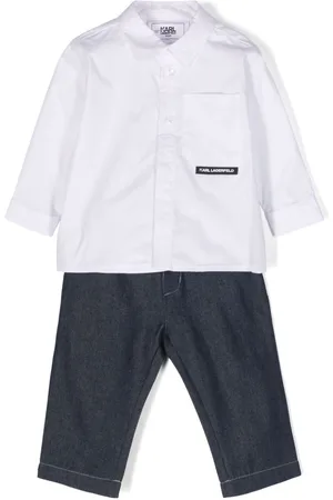 Karl Lagerfeld Set aus Hose und Hemd mit mit Logo-Bund