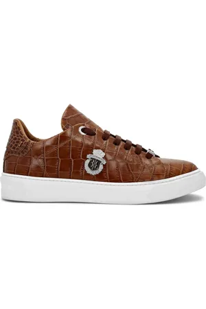 BILLIONAIRE Sneakers in Kroko-Optik mit Logo