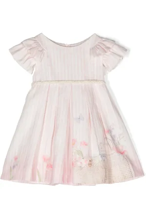 Lapin House Gestreiftes Kleid aus Leinen