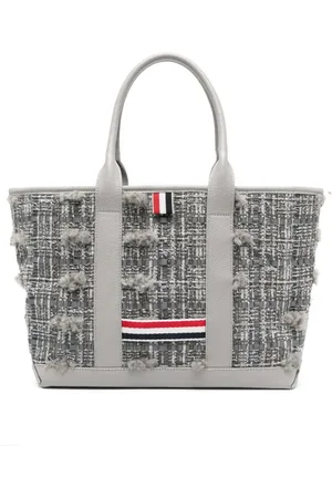 Thom Browne Melierter Shopper mit RWB-Streifen