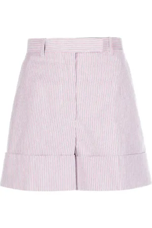 Thom Browne Gestreifte Shorts mit hohem Bund