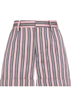 Dsquared2 Gestreifte Badeshorts mit Logo-Patch