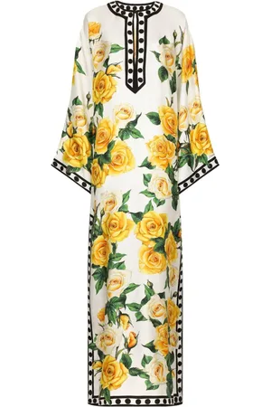 Dolce & Gabbana Maxikleid mit Rosen-Print