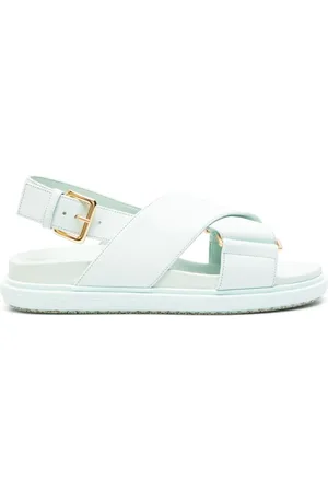 Marni Fussbett Sandalen mit überkreuzten Riemen