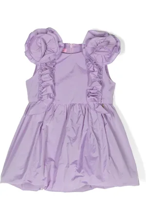 MISS BLUMARINE Ballonkleid mit Blumenapplikation