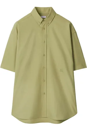 Burberry Popeline-Hemd mit Logo-Stickerei