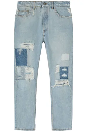 Palm Angels Gerade Jeans im Distressed-Look