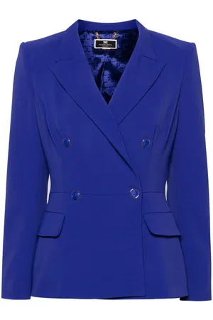 Elisabetta Franchi Doppelreihiger Blazer mit Schößchen