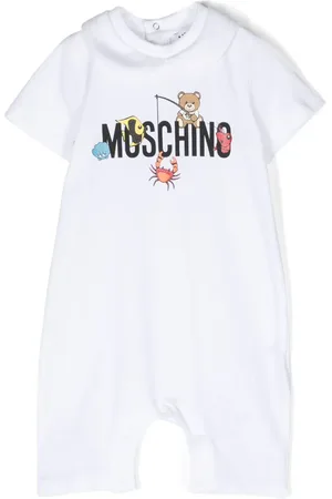 Moschino Strampler mit Logo-Print
