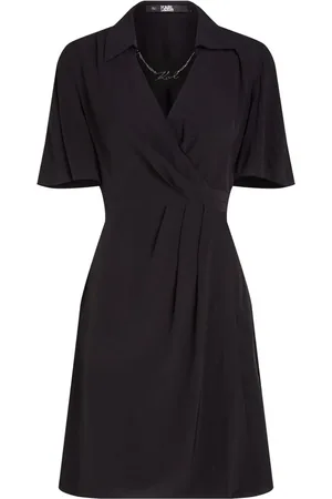 Karl Lagerfeld Signature Wickelkleid