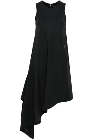 Y-3 Drapiertes Kleid im asymmetrischen Look