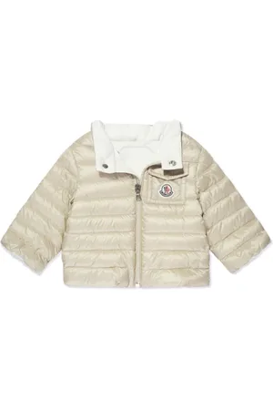 Moncler Gefütterte Jacke mit Logo-Applikation