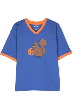 Mini Rodini Bio-Baumwoll-T-Shirt mit Eichhörnchen