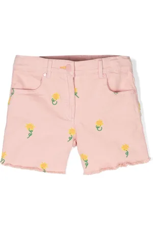 Stella McCartney Jeans-Shorts mit Blumenstickerei