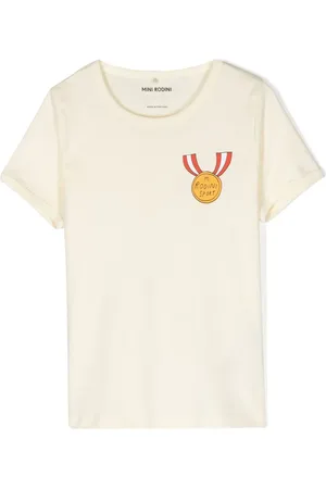 Mini Rodini T-Shirt mit Medaillen-Print