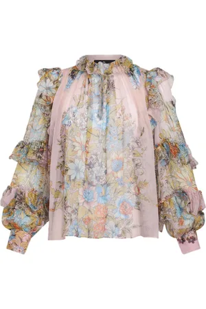 Etro Seidenbluse mit Blumen-Print