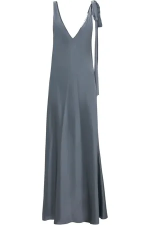 J.W.Anderson Maxikleid aus Seide mit Schleifenverschluss