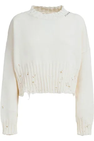 Marni Gerippter Pullover im Distressed-Look