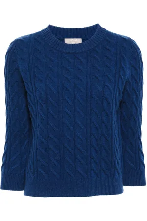 N.PEAL Kaschmirpullover mit Zopfmuster