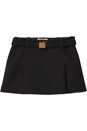 Miu Miu Minirock mit Logo-Schild