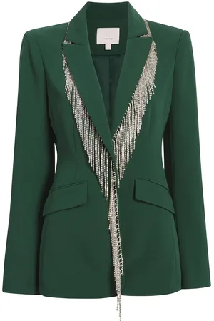 Cinq A Sept Einreihiger Cheyenne Blazer mit Fransen