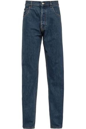 Prada Tief sitzende Straight-Leg-Jeans