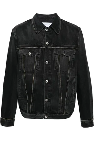 OFF-WHITE Jeansjacke mit Reißverschluss