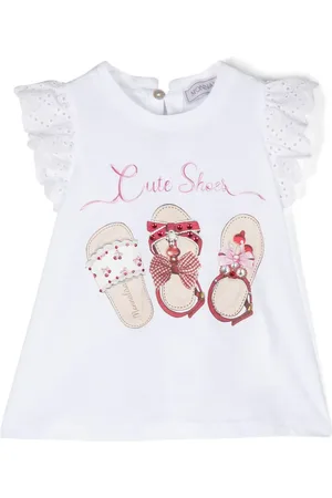MONNALISA T-Shirt mit Schuhe-Print