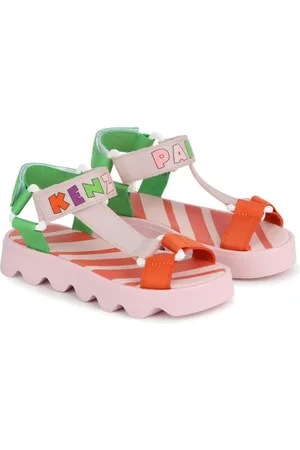 Kenzo Sandalen in Colour-Block-Optik mit Logo-Print