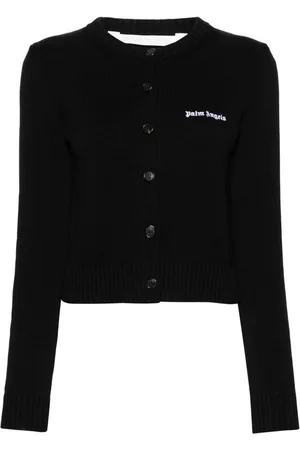 Palm Angels Cropped-Cardigan mit Logo-Stickerei