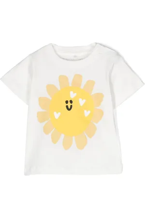 Stella McCartney T-Shirt mit Sonnen-Print